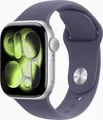 Produktbild: Apple WATCH Series 11 42mm GPS Aluminiumgehäuse Silber Sportarmband Nebelviolett S/M