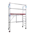 Produktbild: Alumexx FS 75 Klappgerüst (Red-Line) - Zimmergerust - Arbeitsgerüst - Baugerüst - Alu Gerüst - Roll Gerüst - Tragfähigkeit: 375 kg (Type A + B (4m Arbeitshöhe))