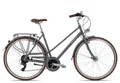 Produktbild: Bergrausch Trekkingrad Marlies 21, 21 Gang Shimano Tourney 21 Schaltwerk, Kettenschaltung, Cityrad Damenrad 28 Zoll tiefer Einstieg schwarz/grau