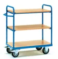 Produktbild: Fetra 8100 Etagenwagen Stahl pulverbeschichtet Traglast (max.): 400kg Brillantblau (RAL 5007)