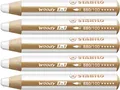 Produktbild: STABILO - Buntstift, Wasserfarbe & Wachsmalkreide - woody 3 in 1-5er Pack - weiß