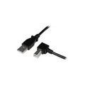 Produktbild: StarTech.com USB2.0 A auf B Kabel rechts gewinkelt - St/St - USB-Kabel - USB Typ A, 4-polig (M) - USB Typ B, 4-polig (M) - 1,0m (USB/USB2.0) - 90-Grad-Anschluss - Schwarz (USBAB1MR)
