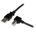 Produktbild: USBAB1MR StarTech.com 1m USB 2.0 A auf B Kabel rechts gewinkelt St/St 1 m MÃ ~D~