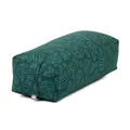 Produktbild: Bodhi Yoga Bolster SALAMBA | Maharaja Collection | Rechteckiges Yogakissen | Waschbarer Bezug aus Baumwolle mit Dinkelfüllung | Zubehör für Restorative und Yin Yoga | Bodhi Leaves/Deep Green