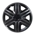 Produktbild: Universal Radkappen 14 Zoll Action Graphit Schwarz 4er Set