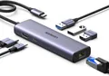 Produktbild:  Revodok 1061 USB C Hub Ethernet, 4K HDMI, PD100W, 3*USB a 3.0 Docking Station K