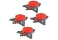 Produktbild: Grafner Bewässerungssystem 4er Set Kreis- Rasensprenger RS10821 8 Sprüh-Funktionen, (48-tlg), 8 Sprühwinkeleinstellungen