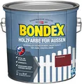 Produktbild: Bondex Holzfarbe für Außen, 2,5 L, Schwedenrot, für ca. 25 m², Wetter- & UV-beständig, atmungsaktiv, seidenglänzend