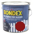 Produktbild: Bondex Holzfarbe für Aussen schwedenrot 2,5L BEULE Deckfarbe Wetterschutzfarbe