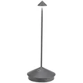 Produktbild: Zafferano -  LED-Tischleuchte Pina Pro Dark Grey wiederaufladbar und dimmbar kabellos Zafferano 2200-2700-3000K