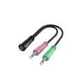 Produktbild: Hama Audio-Adapter, 2x 3pol. 3,5-mm-Klinke-Stecker - 4pol. 3,5-mm-Klinke-Headset
