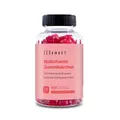 Produktbild: Multivitamin Gummibärchenfür Kinder, 120 Stück | Gummies mit 13 Vitaminen und Mineralstoffen (Vitamin C, D3, Biotin, Folsäure, Zink & mehr) | Mit Erdbeergeschmack | Zenement