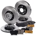Produktbild: BESTPRICE BESTPRICE Bremsenset inkl. Bremsscheiben vorne Ø 280 mm Belüftet + hinten Ø 296 mm Voll + Bremsbeläge vorne und hinten + Radlager und ABS-Ring