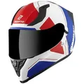 Produktbild: Bogotto Motorradhelm V128 Strada Helm, integriertes Sonnenvisier blau XL