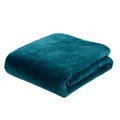 Produktbild: Premium CashmereFeeling Wohn und Kuscheldecke, 500 g/m², 180 x 220 cm  Petrol