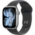 Produktbild: Apple Watch Series 11 GPS + Cellular 42 mm Aluminiumgehäuse Sport Band Schwar...