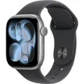 Produktbild: Apple Watch Series 11 GPS + Cellular 42 mm Aluminiumgehäuse Sport Band Schwarz