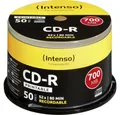 Produktbild: Intenso CD-Rohling CD-R80 700 MB 52x 50er Spindel Print 1801125, Bedruckbar