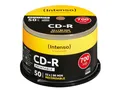 Produktbild: CD-R Spindel (bedruckbar) Intenso 80min, 700 MB, 50 Stück