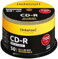 Produktbild: 100 Intenso Rohlinge CD-R full printable 80Min 700MB 52x Spindel