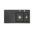 Produktbild: Systemceram Küchenspüle KeraDomo MERA 100 Becken rechts Excenterbedienung Schiefer, 100/510 cm