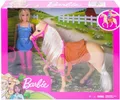 Produktbild: Barbie Pferd mit Puppe (blond), Anziehpuppe, Modepuppe, Pferde Spielzeug