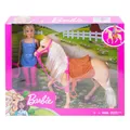 Produktbild: Barbie Puppe mit Pferd Reitoutfit Modepuppe Pferd Zubehör Set