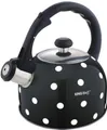 Produktbild: 2,6 Liter Flötenkessel Whistling Kettle Teekanne Wasserkanne Wasserkessel (Schwarz)
