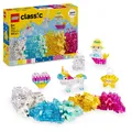 Produktbild: LEGO Classic Magical Transparent Box - Colorful Building Bricks & Keyring Clips