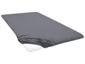 Produktbild: BIBERNA Premium Jersey-Elasthan Spannbettlaken für Topper (Anthrazit, 140 - 160 x 200 cm)