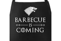 Produktbild: MoonWorks Grillschürze Grill-Schürze für Männer mit Spruch Barbecue Is Coming Grillen Spruch lustig Baumwoll-Schürze Küchenschürze Moonworks®, mit kreativem Aufdruck