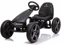 Produktbild: Mercedes-Benz Kinder Gokart (3–7 Jahre) – Offiziell Lizenziert, mit EVA-Reifen, Verstellbarem Sitz, Handbremse & Ledersitz – Pedal Gokart Kinder Schwarz