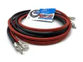 Produktbild: Exoda Batteriekabel Set 35 mm² 300cm Rot Schwarz M6 Kabelschuhe aus hochwertigem Material mit 99 Prozent Kupferanteil ideal für Fahrzeuge Boote für stabile Verbindungen.