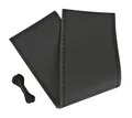 Produktbild: Premium Lenkradbezug L 37-39CM Schwarz Leder Natürliche Mit Nadel Und Draht Auto