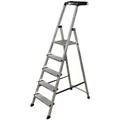 Produktbild: Krause Secury Stufen-Steh-Leiter 5 Stufen mit MultiGrip-System