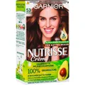 Produktbild: ✅ Garnier Nutrisse Creme 53 Samtbraun Haarfarbe Pflege 100% Grauabdeckung ✅
