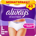 Produktbild: Always Discreet Inkontinenz-Höschen Normal Für Frauen, L, 40 Höschen, Verhindert