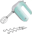 Produktbild: Bosch Handmixer MFQ40302 | 500W | 5 Stufen | Turbo | Edelstahlbesen | Knethaken | SoftTouch | mint-türkis/silber
