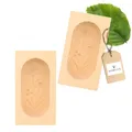 Produktbild: 2X HOFMEISTER® Butterform, für 125 g Butter, 14 cm, Blume E, handgeschnitzt in Deutschland, Butter-Form zum Dekorieren, eckige Sturz-Form, Butter-Model aus heimischem Ahorn-Holz