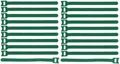 Produktbild: 20 x Klettkabelbinder 200 x 25 mm Grün Kabelbinder Kabel-Klettband - Wiederverschliessbar/Wiederverwendbar (20, 200 x 25 mm Grün)