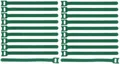 Produktbild: 20x Kabelklettband 20 cm x 25 mm grün Klettband Klett Kabel Binder Band Strap VT