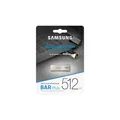Produktbild: Samsung BAR Plus USB-Stick Typ-A, 512 GB mit Schlüsselring Champagne Silver