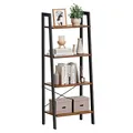 Produktbild: VASAGLE Bücherregal braun, schwarz 56,0 x 34,0 x 137,5 cm, 1 St.