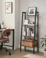 Produktbild: VASAGLE Standregal, Bücherregal, Leiterregal, mit 4/5 Ebenen, H:137,5/172cm