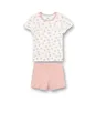 Produktbild: Mädchen-Schlafanzug Weiß Dots-Allover| Bequemer Schlafanzug für Mädchen lang. Nachtwäsche-Set aus 100% Baumwolle. | Pyjamaset Größe 098
