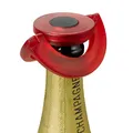 Produktbild: FV35 dichter Sekt- und Champagnerverschluss GUSTO, Kunststoff/Silikon, rot