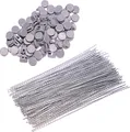 Produktbild: 100 Plomben 8 mm + 100 Plombendrähte 100 mm für HMF Spendendose