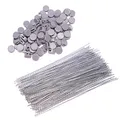 Produktbild: 100 Plomben 8 mm + 100 Plombendrähte 100 mm ideal für HMF Spendendose