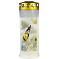 Produktbild: JEKA Gedenkkerz groß, Schmetterling mit Golddeckel, Brenndauer bis zu 7 Tagen