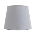 Produktbild: XL Lampenschirm Stoff in Grau für Stehlampen Wohnzimmer H:30 cm E27 blendarm konisch gemütlicher Leuchtenschirm WILLOW